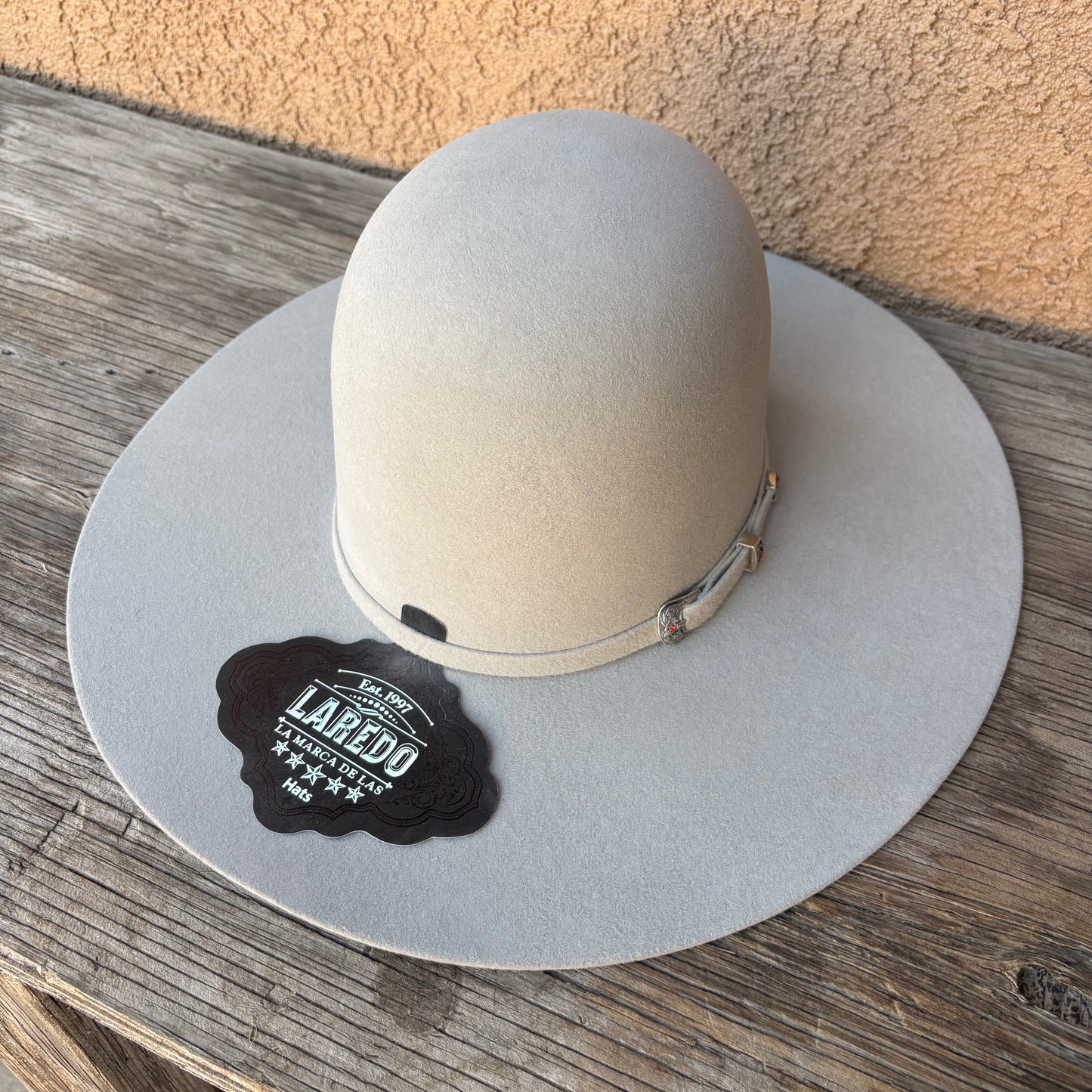 Laredo Hats Wool Felt Open Regular Crown Light Grey