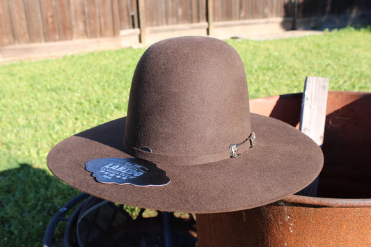 Laredo Hats Wool Felt Hat Open Regular Crown Chocolate