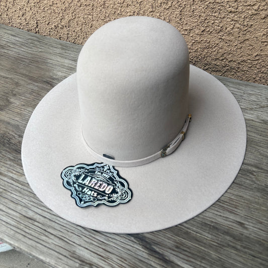 Laredo Hats Wool Felt Open Tall Crown Silverbelly