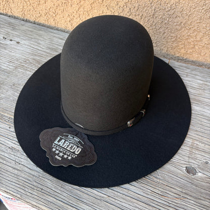 Laredo Hats Wool Felt Open Tall Crown Black