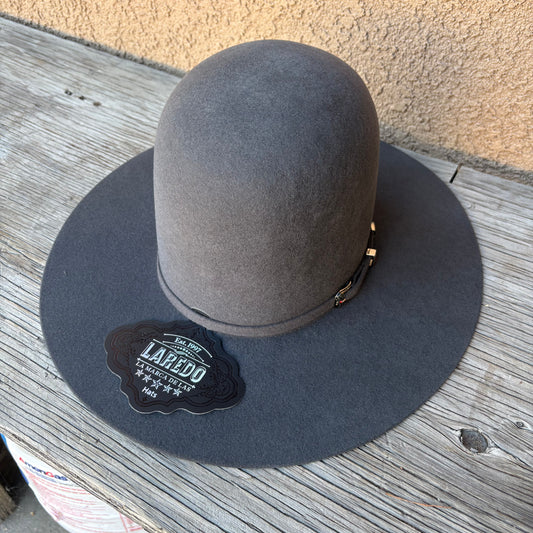 Laredo Hats Wool Felt Open Tall Crown Charcoal